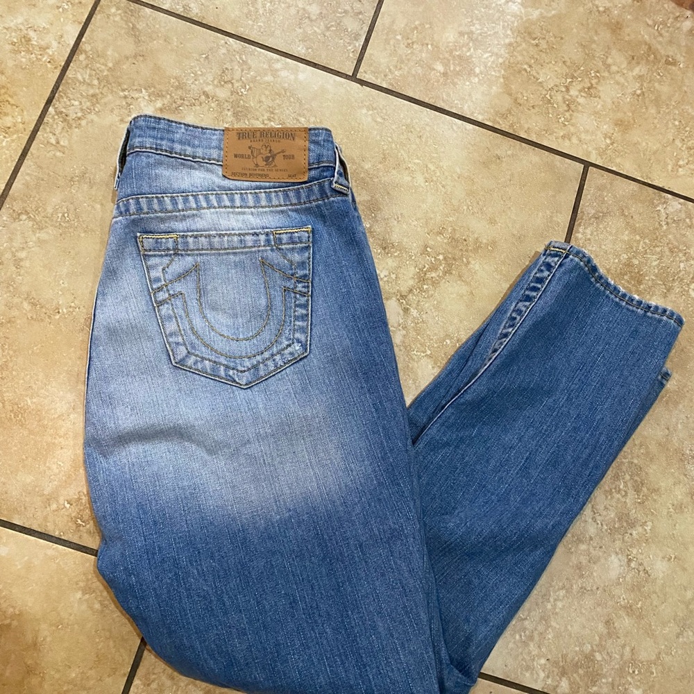 True Religion Distressed Boyfriend Jeans Size 29
